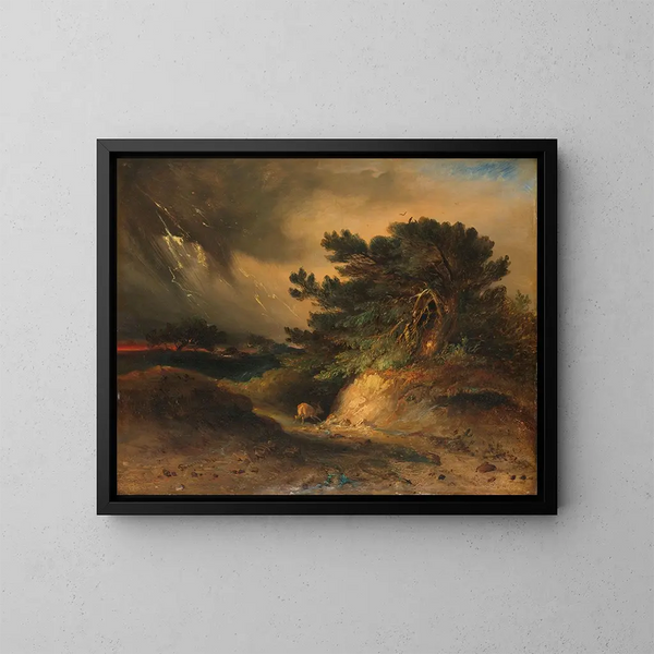 L'orage - Johannes Tavenraat — framed artwork on a wall