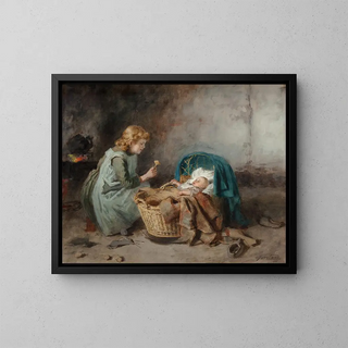Johannes Weiland - Playing with the baby.webp