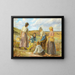 Mujeres en las dunas cerca de Skagen - Johannes Wilhjelm — cuadro enmarcado en la pared