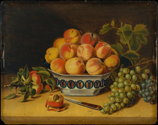 John A Woodside - Still Life Peaches and Grapes.webp