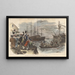 La Boston Tea Party Destruction du thé dans le port de Boston le 16 décembre 1773 - John Andrew — cuadro enmarcado en la pared