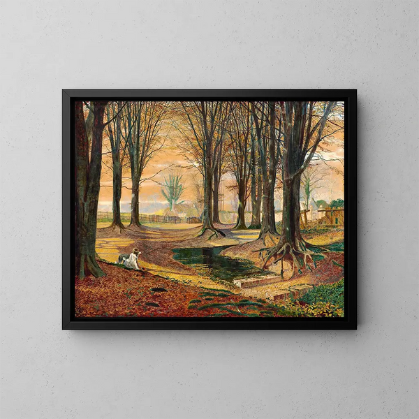 Hêtre - John Atkinson Grimshaw — cuadro enmarcado en la pared