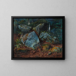 John Atkinson Grimshaw - Boulders In Storsforth Wood.webp