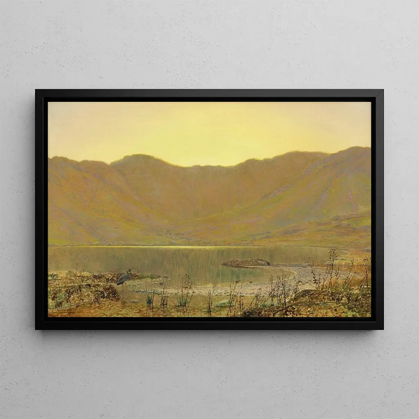 Sundip, la casa del garza - John Atkinson Grimshaw — cuadro enmarcado en la pared