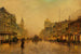 Rue Swanston, Melbourne - John Atkinson Grimshaw — vista de la obra