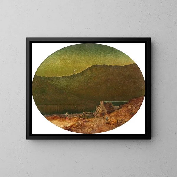 El Croissant - John Atkinson Grimshaw — cuadro enmarcado en la pared