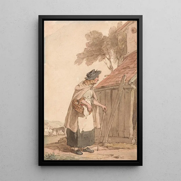 John Augustus Atkinson - An Old Woman Carrying a Basket.webp