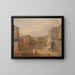 Escena callejera en Chorley, Lancashire, con vista a Chorley Hall - John Bird de Liverpool — cuadro enmarcado en la pared