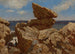 Anse rocheuse con roca en equilibrio - John Bradley Hudson — vista de la obra