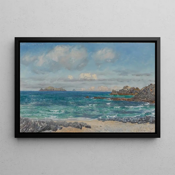 John Brett - Newtrain Bay and Gull Island Cornwall.webp