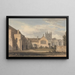 Vista sureste de la iglesia y el palacio en Croydon, Surrey - John Chessell Buckler — cuadro enmarcado en la pared
