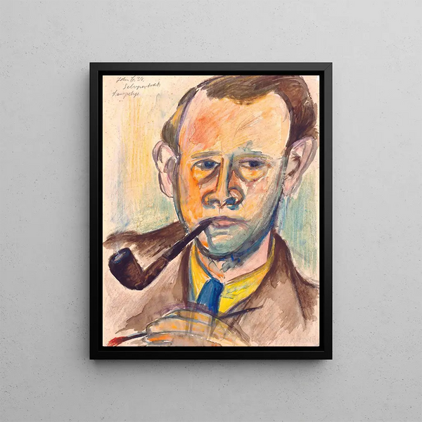 John Christensen - Selvportrt i lampelys.webp