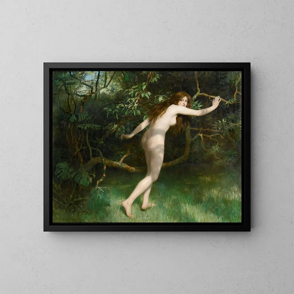 Ève - John Collier — cuadro enmarcado en la pared