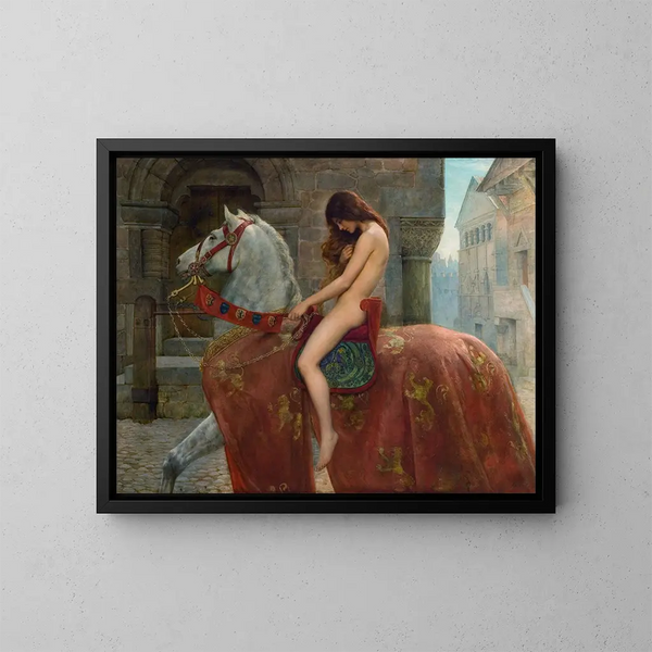 Lady Godiva - John Collier — cuadro enmarcado en la pared
