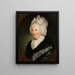 Retrato de la Sra Dobbyn - John Comerford — cuadro enmarcado en la pared