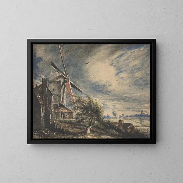 A mill near Colchester - John Constable — framed artwork on a wall