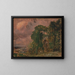 A view in Hampstead during a stormy weather - John Constable — framed artwork on a wall