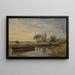 Barge sous l'écluse de Flatford - John Constable — cuadro enmarcado en la pared