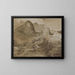 Rock of the Castle, Borrowdale - John Constable — framed artwork on a wall