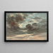 Study of clouds, stormy sunset - John Constable — framed artwork on a wall