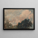 Study of Clouds with Trees - John Constable — framed artwork on a wall