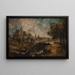 Dedham Lock - John Constable — framed artwork on a wall