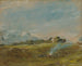 Hampstead Heath con una hoguera - John Constable — vista de la obra