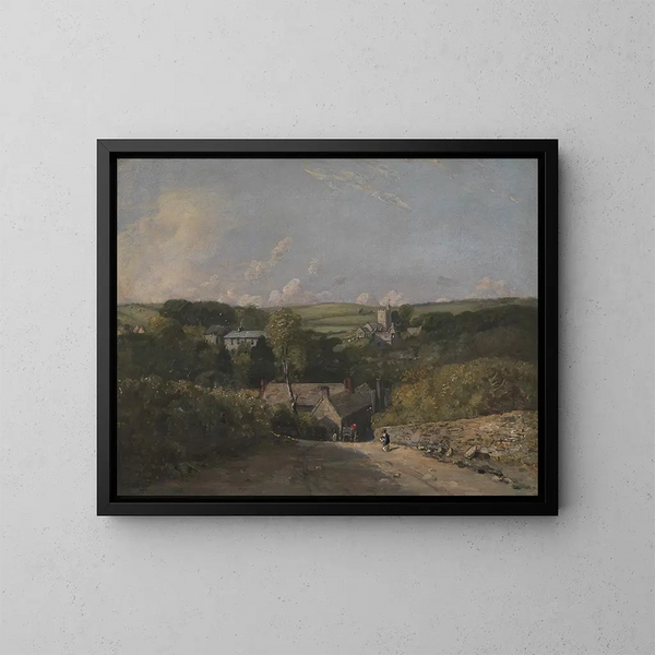 Village d'Osmington - John Constable — cuadro enmarcado en la pared