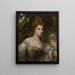 Retrato de Elizabeth Lady Croft - John Constable — cuadro enmarcado en la pared