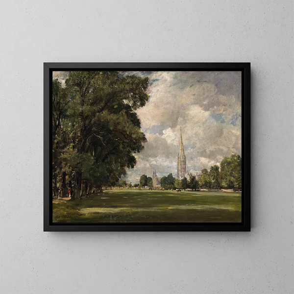 Catedral de Salisbury desde Lower Marsh Close - John Constable — cuadro enmarcado en la pared