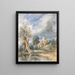 Iglesia de Stoke Poges - John Constable — cuadro enmarcado en la pared
