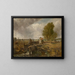 Study of a boat passing a lock - John Constable — framed artwork on a wall