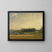View towards the vicarage of East Bergholt - John Constable — framed artwork on a wall