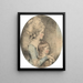 Portrait of Mlle Dehany Hall 1759-1822 and her nephew Charles Lawrence 1776-1853 - John Downman — framed artwork on a wall