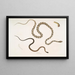 Gocool Dipsas Dipsus Dipsas Gocool 2 Lycodon with black head Lycodon melanocephalus - John Edward Gray — framed artwork on a wall