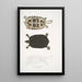 Turtle Thugi Emys Thugi - John Edward Gray — framed artwork on a wall