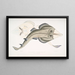 Rhinobate armado indio - John Edward Gray — cuadro enmarcado en la pared