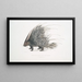 de puercoespín crestado indio Hystrix cristata - John Edward Gray — cuadro enmarcado en la pared