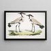 Spotted Plover with Spurred Wings Charadrius ventralis Male and Female - John Edward Gray — framed artwork on a wall