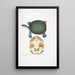 Trionyx valvulaire Emyda punctata Trionyx granosus - John Edward Gray — framed artwork on a wall