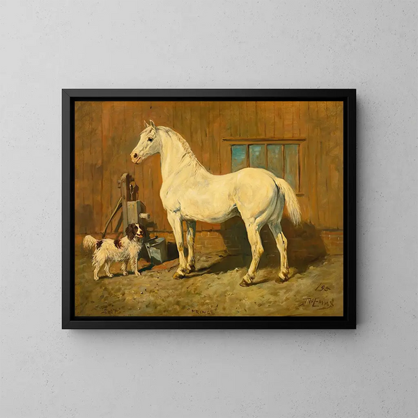 Príncipe y tiro - John Emms — cuadro enmarcado en la pared