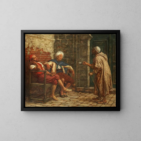 Mendicité - John Evan Hodgson — cuadro enmarcado en la pared