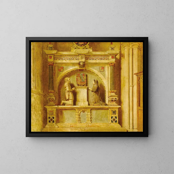 La sala de Haddon Hall - John Faed — cuadro enmarcado en la pared