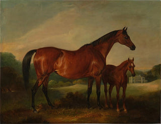 John Ferneley - Beeswing  Foal with Old Fort Beyond.webp