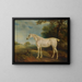 El caballo gris comido por las pulgas del marqués de Huntly - John Ferneley — cuadro enmarcado en la pared