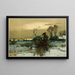 Winter Landscape Painting - John Francis Murphy — framed artwork on a wall
