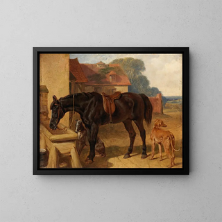 John Frederick Herring Snr - A Horse Drinking.webp