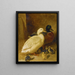 Patos y patitos - John Frederick Herring el Viejo — cuadro enmarcado en la pared
