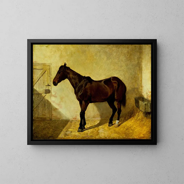 Horse - John Frederick Herring the Elder — framed artwork on a wall