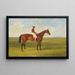 Mr S Wrathers Nutwith painting with J Marson winner of the St Leger - John Frederick Herring the Elder — framed artwork on a wall
